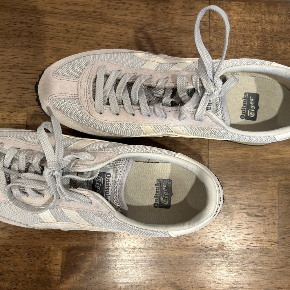 Onitsuka Tiger by Asics Gray and White Sneakers